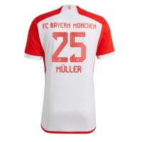 Pánský Fotbalový dres Bayern Munich Thomas Muller #25 2023-24 Domácí Krátký Rukáv